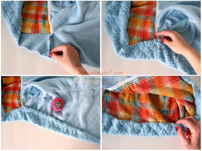 Шьем очаровательный теплый халат для ребенка: пошаговый мк с фото