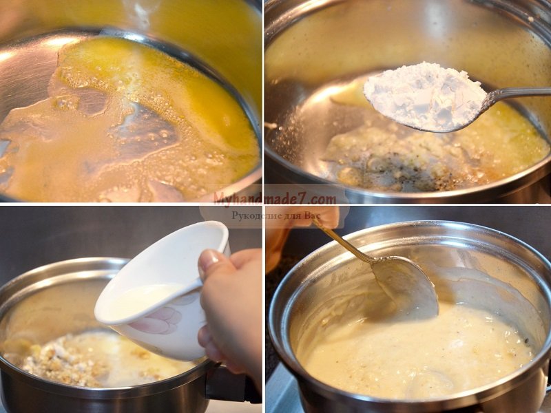 Сливочный соус с грибами: пошаговые рецепты с фото