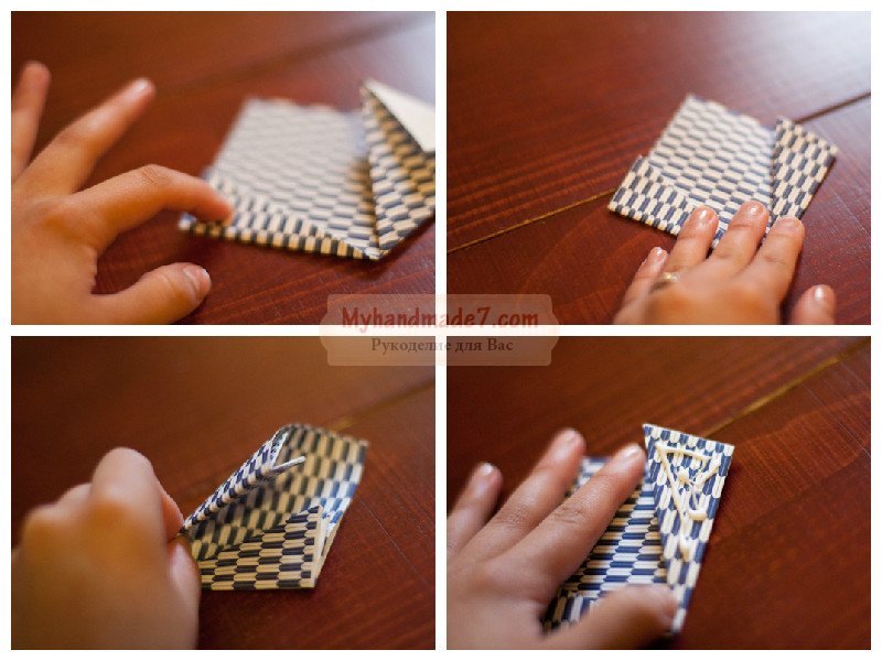 Оригинальный цветочный букет в технике оригами