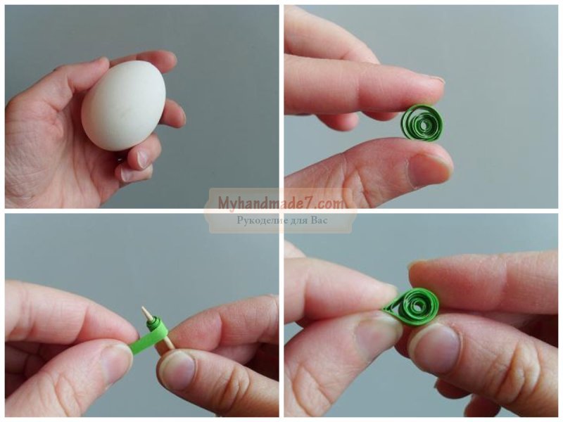 Квиллинг - пасхальное яйцо. Примеры изготовления с фото