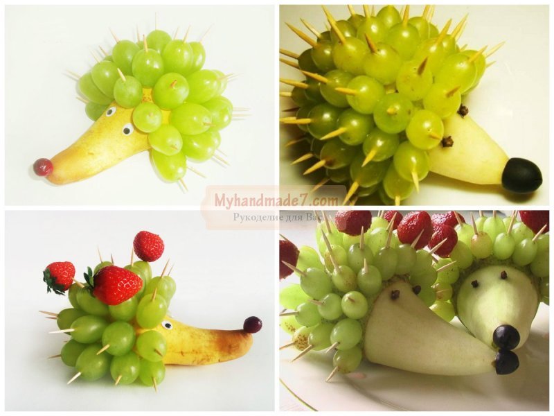 Поделки из фруктов своими руками: лучшие идеи с фото