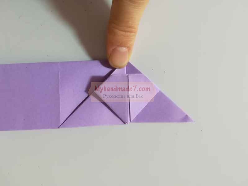 Прыгающий зайчик в технике оригами