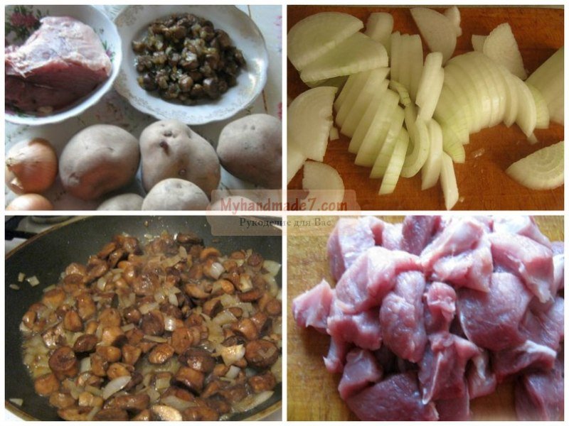 Картошка с грибами в горшочках: лучшие рецепты с фото