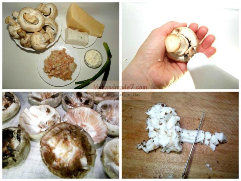фаршированные грибы: лучшие рецепты с фото