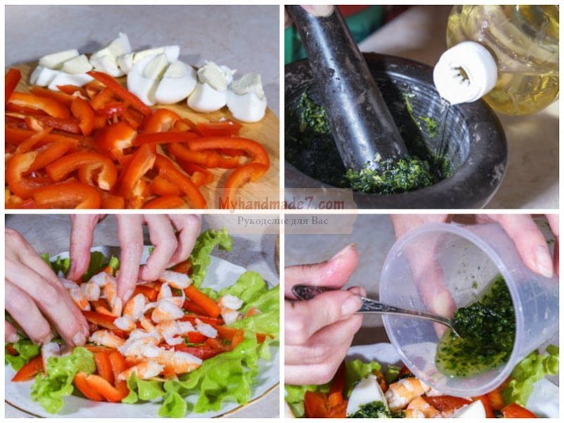 Салат новогодний с креветками: лучшие рецепты с фото