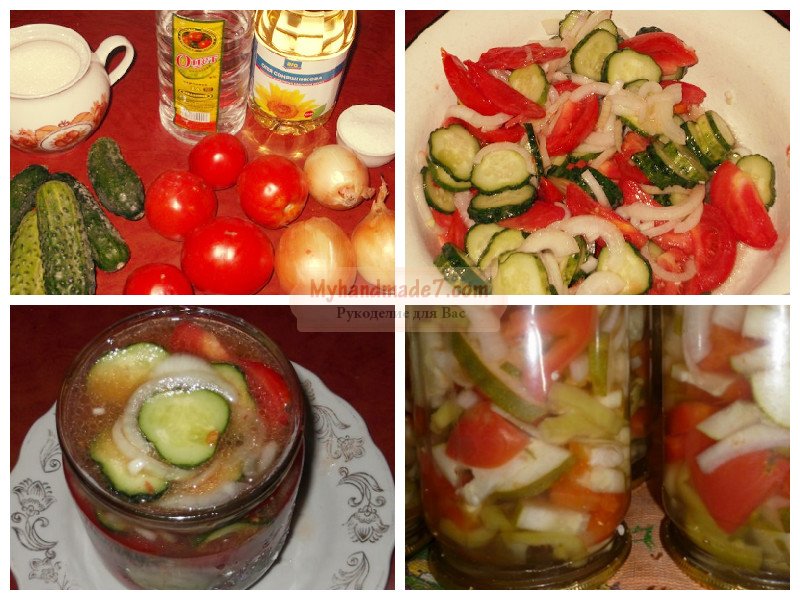 Салат из помидор на зиму: лучшие рецепты с фото