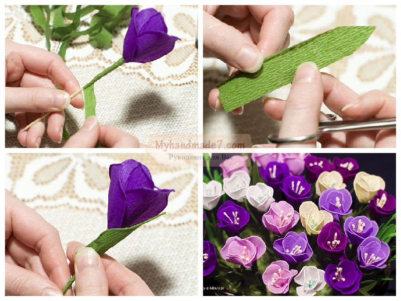 Гофрированные цветы своими руками: лучшие мастер-классы с фото