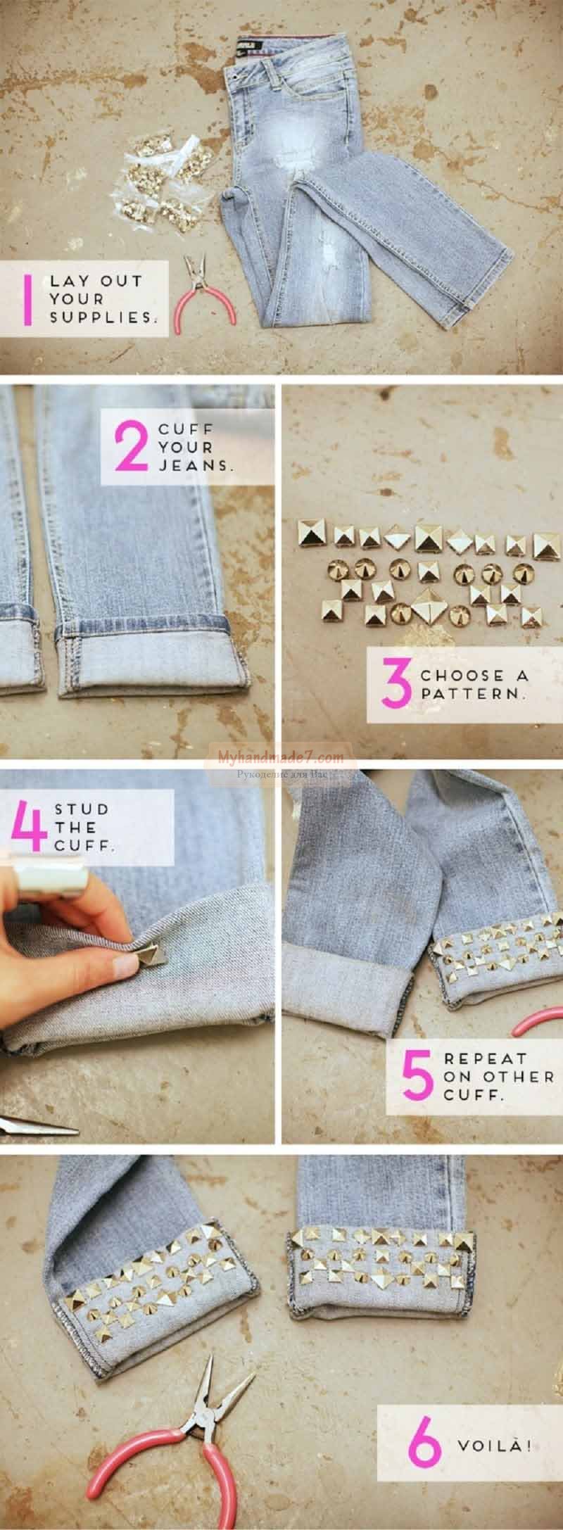 10 фантастических идей, как сделать джинсы модными: пошаговые мк с фото