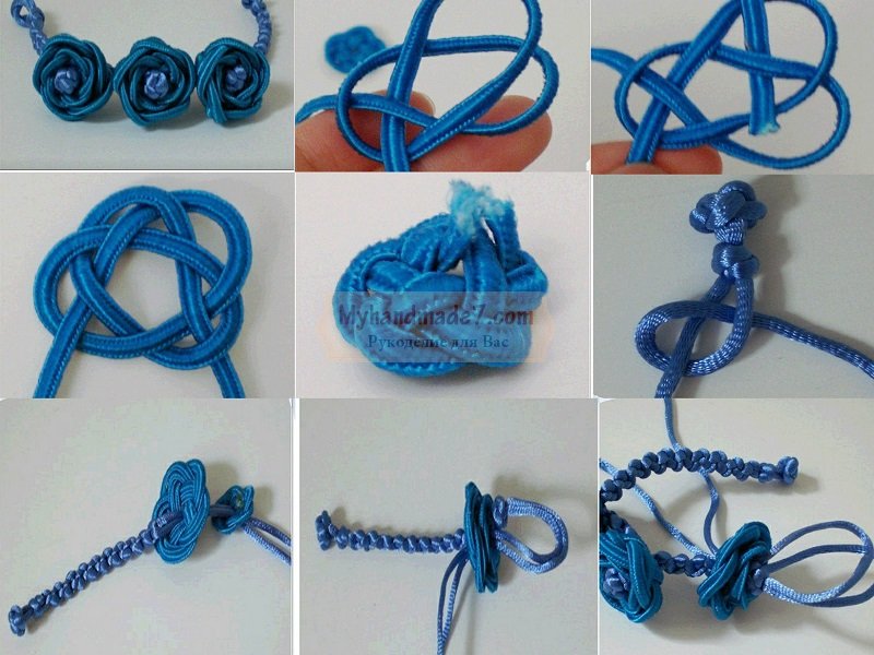 Особенности плетения браслетов из шнура для начинающих