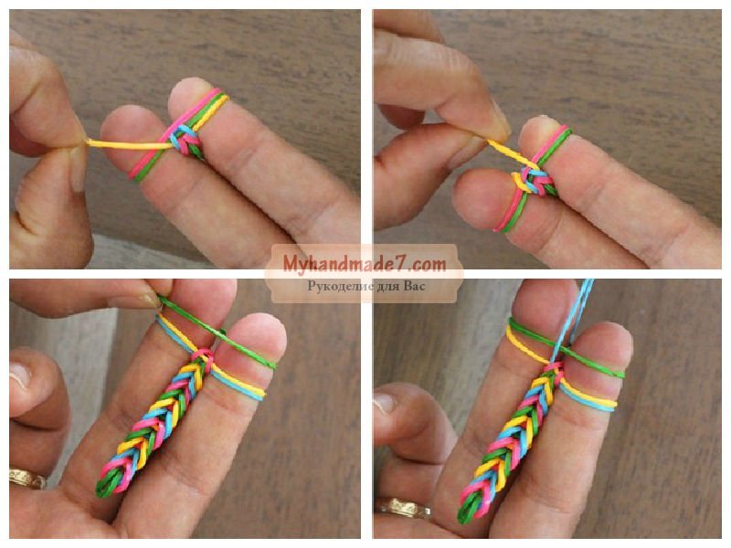 Плетение браслетов на пальцах: : лучшие мастер-классы с фото