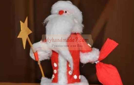Поделка Дед Мороз: пошаговые мастер-классы с фото