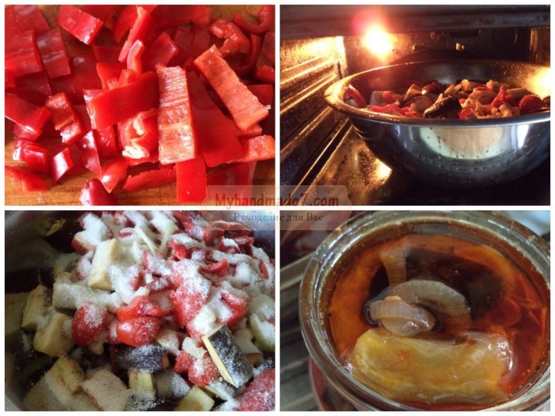 Баклажаны с помидорами на зиму: вкусные рецепты с фото