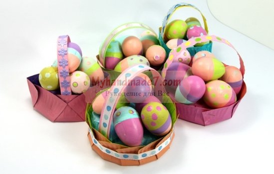 Корзинка для пасхальных яиц: ТОП-10 идей с подробными фото