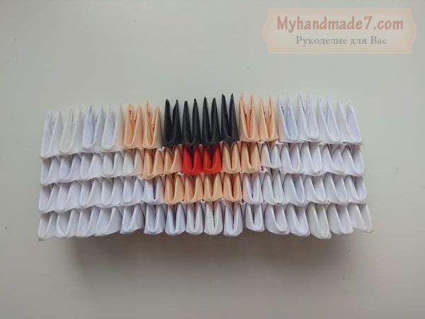 Минни Маус  модульное оригами