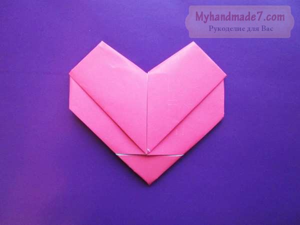 Мастер-класс «Сердце-валентинка». Как сделать сердце из бумаги. Оригами - сердце. Пошаговый мк с фото