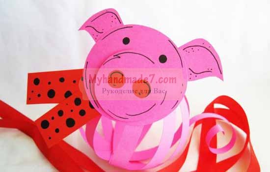 Свинья из бумаги: пошаговые мк с фото. 100 идей с фото