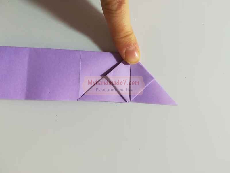 Прыгающий зайчик в технике оригами