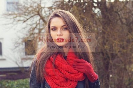 С чем носить красный шарф