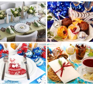 Сервировка новогоднего стола: лучшие идеи с фото
