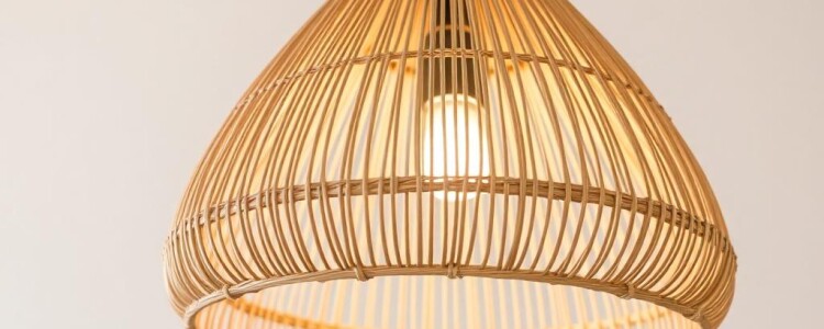 Плетение абажура из ротанга: как создать теплый акцент света своими руками