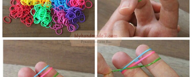 Как сплести браслет из резинок пошагово