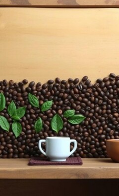 Создание панно из кофейных зёрен: искусство текстуры, запаха и цвета