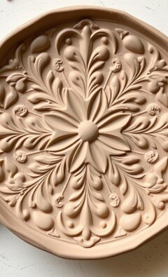 Лепка декоративной тарелки из глины: от земли к элементу интерьера