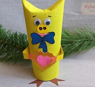 Символ года 2019 своими руками. Желтая свинка из туалетного рулончика: пошаговый мастер-класс с фото