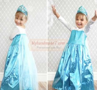 Мастерим костюм Эльзы из Холодного сердца