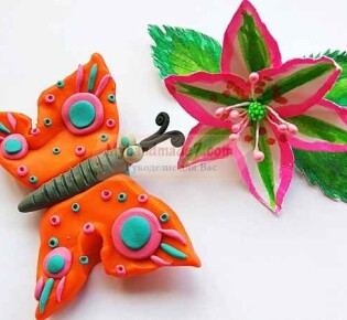 Красивые Бабочки из пластилина.  ТОП — 20 идей с фото. Уроки лепки