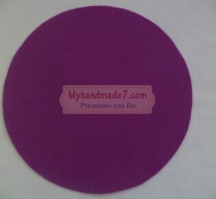 Простая корзинка из фетра своими руками