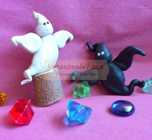 Поделка к Хэллоуину – привидения из пластилина: пошаговый мастер-класс с фото