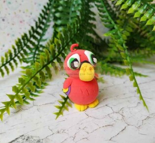 Лепим с детьми. Яркий попугай из мягкого пластилина. Пошаговый мастер-класс с фото