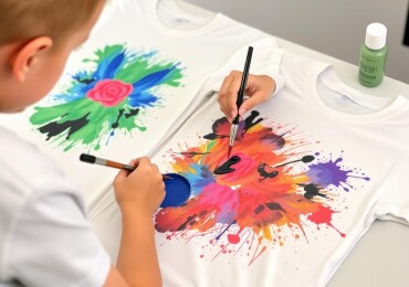 Искусство на ткани: роспись футболок акрилом — от идеи до готового изделия