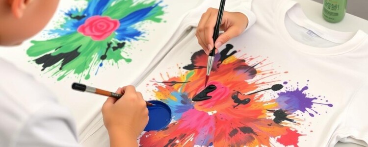 Искусство на ткани: роспись футболок акрилом — от идеи до готового изделия