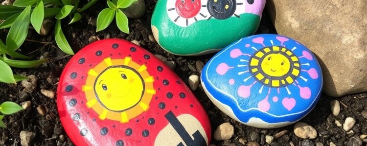 Роспись камней для сада: как превратить обычные камни в маленькие арт‑объекты на участке