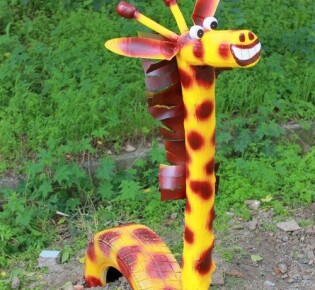 Поделки из шин для сада: лучшие идеи