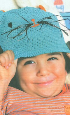 Вязаные шапочка и башмачки \»Весёлый мышонок\» своими руками: схема и описание