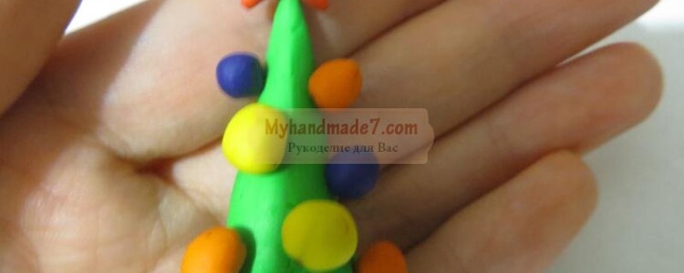 Елочка из пластилина своими руками. Мастер-класс с пошаговыми фото