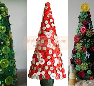 Елка из пуговиц своими руками: мастерим с детьми
