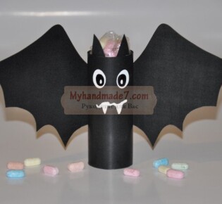 Поделки на Хеллоуин из бумаги. Летучая мышь: пошаговый мастер-класс с фото