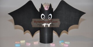 Поделки на Хеллоуин из бумаги. Летучая мышь: пошаговый мастер-класс с фото