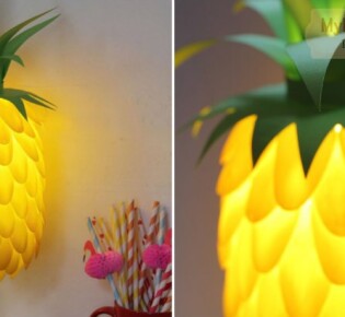 Как сделать лампу — ананас из ложек? Подробный мк с фото