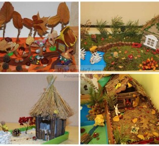 Поделки из природного материала осенью своими руками. Пошаговые идеи с фото