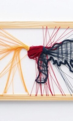 Точками и нитками: как создать живую картину из ниток (string art)