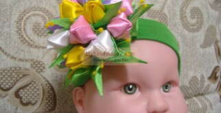 Как сделать канзаши-ободки? Цветочный ободок: пошаговый мастер-класс