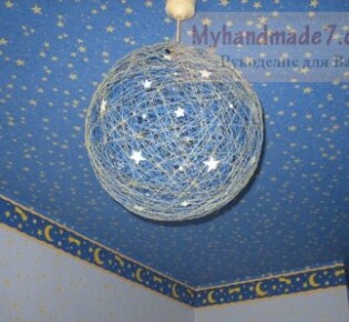 Абажур из ниток. Как сделать своими руками?