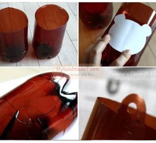 Поделки из бутылок: симпатичные цветочные горшки