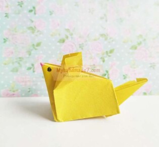 Красивая Оригами Мышка. Пошаговый мастер-класс с фото