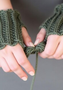 Уют и стиль на запястье: подробное руководство по вязанию митенок